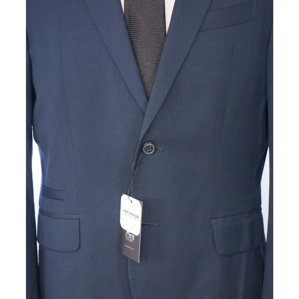 ARMANI EXCHANGE - Solid Navy Blue Blazer - 40S